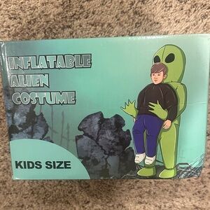 Inflatable Alien Costume for Kids - Green